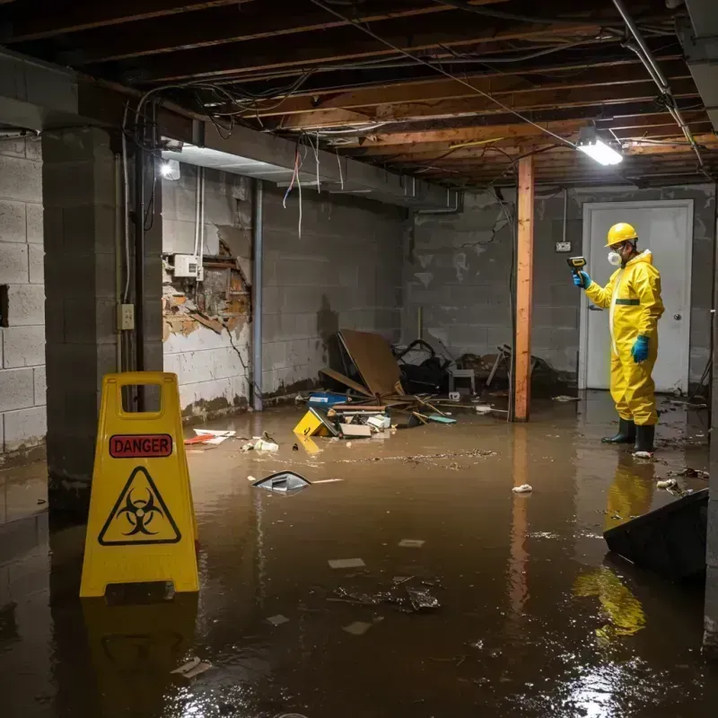 Flooded Basement Electrical Hazard in Kentfield, CA Property